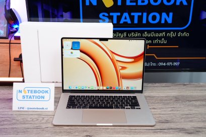 (สินค้าเครื่องโชว์)APPLE Macbook Air 15 M3 (2024) Ram8 SSD256 จอ15.3 ระดับ2k Cycle count เพียง 81 ครั้ง เครื่องพร้อมใช้งาน ราคา 25,990.-