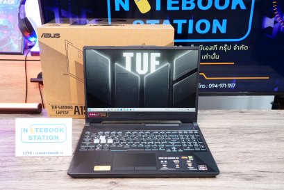 Asus TUF Gaming A15 Ryzen7-7445HS RTX-050(4GB) Ram16 SSD512GB จอ 15.6 FHD IPS 144Hz สเปคสูง คีย์บอร์ดไฟRGB ดีไซน์สวยเท่ดูทันสมัย พร้อมประกันศูนย์ ขายเพียง 20,990.-