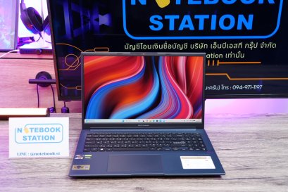 Asus Vivobook Pro 15 Ryzen5-5600H RTX-3050(4GB) Ram16 512GB M.2 จอ15.6นิ้ว FHD 144Hz สเปคสูงมีการ์ดจอแยก ดีไซน์เรียบหรูบางเบาดูทันสมัย เครื่องพร้อมใช้งาน ขายถูกเพียง 15,990.-