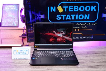 Acer Nitro 5 i5-11400H RTX3050(4GB) Ram16 SSD512GB จอ15.6 FHD 144Hz สเปคเกมมิ่ง คีย์บอร์ดไฟRGBแบบ4โซน เครื่องพร้อมใช้งานราคาสุดคุ้มเพียง 14,500.-