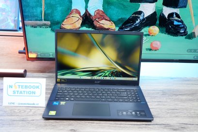 Acer Aspire 7 i5-1240P การ์ดจอแยกRTX3050(4GB) Ram8 SSD512 จอ15.6 FHD 144Hz มีไฟใต้คีย์บอร์ด เครื่องพร้อมใช้งาน ขายเพียง 16,990.-