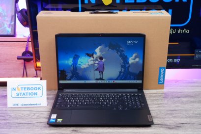 Lenovo IdeaPad Gaming 3 i5-11320H RAM16 RTX-3050(4GB) SSD512 จอ15.6 FHD 120Hz สเปคเกมมิ่ง คีย์บอร์ดไฟสีขาว ดีไซน์หลังเรียบสวย เครื่องพร้อมใช้งาน เพียง 15,490.-