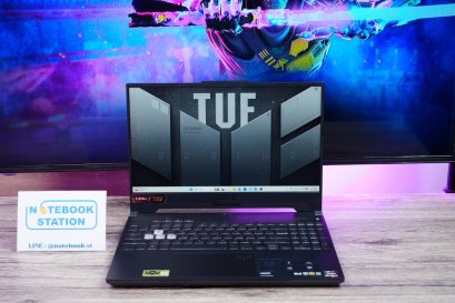 Asus TUF Gaming A15 Ryzen7-6800H Ram24 RTX-3050(4GB) 512GB M.2 จอ15.6นิ้ว FHD IPS 144Hz สเปคเกมมิ่ง คีย์บอร์ดไฟRGB ดีไซน์สวยเท่ทันสมัย เครื่องพร้อมใช้งาน ขายเพียง 25,890.-