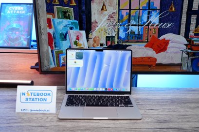 APPLE Macbook Air 13 M2 Ram16 SSD256 จอ13.6 ภาพสวยคมชัดระดับ2K รอบชาร์จ Cycle count เพียง 26 ครั้ง เครื่องสวย ขายเพียง 21,990.-เท่านั้น