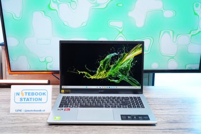 Acer Aspire 3 Ryzen5-7520U Ram16 512GB M.2 จอ15.6นิ้ว FHD IPS สเปคดีทำงานเก่ง ดีไซน์สวยบางเบา ดูทันสมัย เครื่องพร้อมใช้งานเพียง 11,990.-