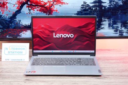 Lenovo IdeaPad 1 Ryzen5-7520U Ram8 SSD512 จอ15.6 FHD สเปคดีทำงานเก่ง มีแป้นตัวเลขแยก ดีไซน์บางเบา ขายเพียง 9,590.-