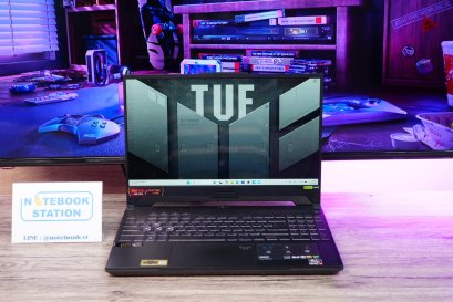 Asus TUF Gaming A15 Ryzen7-7735HS RTX4050(6GB) Ram16 SSD512GB จอ 15.6 FHD 144Hz เกมมิ่งสเปคสูง คีย์บอร์ดไฟRGB ราคา 27,900.-