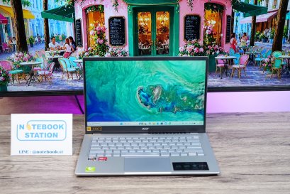Acer Swift Go Ryzen5-7430U Ram16 SSD512 จอ14 IPS คีย์บอร์ดไฟ เบาบางเหมาะแก่การพกพาน้ำหนักเพียง1.25KG เพียง 14,990.-