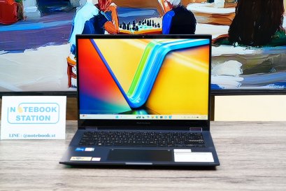 ASUS VIVOBOOK S 14 FLIP ทัสกรีนหมุนจอได้360องศามีปากกา i5-13500H Ram16 SSD512 จอ14" WUXGA FHD สเปคสูง ราคาเพียง 21,990.-