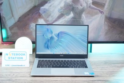 Huawei Matebook D14 i3-1115G4 Ram8 SSD256 จอ14นิ้ว FHD IPS สเปคดีทำงานเก่ง ตัวเครื่องสวยเบาบาง พกพาสะดวก เครื่งพร้อมใช้งานขายถูกเพียง 8,999.-