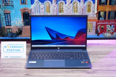 HP Pavilion 15 Ryzen7-7730U Ram16 SSD512 จอ15.6 FHD IPS สเปคสูง ทำงานเก่ง คีย์บอร์ดไฟ ดีไซน์เรียบสวยบางเบา ขายเพียง 12,990.-