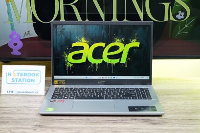 Acer Aspire 3 Ryzen7-5700U Ram16 512GB M.2 จอ15.6 FHD IPS สเปคสูงทำงานเก่ง ดีไซน์เรียบสวย บางเบา เครื่องพร้อมใช้งานเพียง 9,490.-