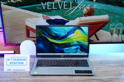 Acer Aspire Lite 15 Ryzen5-7430U Ram16 SSD512 15.6 FHD IPS สเปคทำงานรุ่นใหม่ ตัวเครื่องดีไซน์สวยเรียบหรูบางเบา มีประกันจากศูนย์ยาวถึงปี2027 ราคาสุดคุ้มเพียง 11,800.-