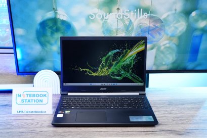 Acer Aspire 7 Ryzen7-5700U การ์ดจอแยกGTX1650(4GB) RAM24 SSD512 จอ15.6 FHD 144Hz สเปคสูง มีการ์ดจอแยก คีย์บอร์ดไฟสีขาว เพียง 8,990.-