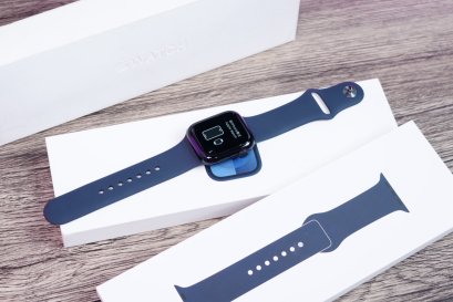 Apple Watch Series 9 GPS 41mm Midnight Aluminium Case with Midnight Sport Band - S/M เครื่องสวย สุขภาพแบต96% อุปกรณ์ยกครบกล่อง พร้อมใช้งาน ขายเพียง 6,900.-