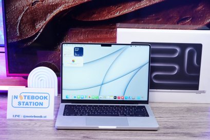 APPLE MacBook Pro 14 (2023) M3 RAM8GB SSD512GB จอ14.2 Liquid Retina XDR เครื่องสวย Cycle count 82 ครั้ง ครบกล่อง ราคา 32,990.-เท่านั้น