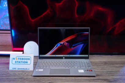 HP Pavilion 15 Ryzen7-5700U Ram12 SSD512 จอ15.6 FHD สเปคดีใช้งานทั่วไป มีไฟใต้คีย์บอร์ด ขายเพียง 10,900 .- พร้อมใช้งาน