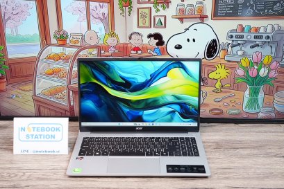 Acer Aspire Lite 15 Ryzen5-7430U Ram16 SSD512 15.6 FHD IPS สเปคทำงานรุ่นใหม่ ตัวเครื่องดีไซน์สวยเรียบหรูบางเบา มีประกันจากศูนย์ถึงปี2027 ราคาสุดคุ้มเพียง 11,990.-