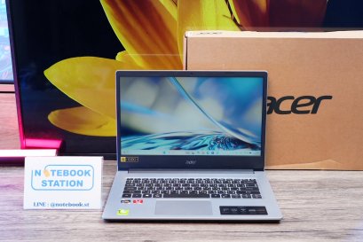 Acer Aspire 3 Ryzen5-3500U Ram8 512GB M.2 จอ 14นิ้ว FHD สเปคทำงานทั่วไป เบาบางพกพาสะดวก อุปกรณ์ครบกล่องเครื่องพร้อมใช้งานเพียง 7,490.-เท่านั้น