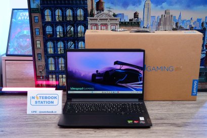 Lenovo IdeaPad Gaming 3 Ryzen5-5500H RAM16 RTX2050(4GB) 512GB M.2 จอ15.6 FHD 144Hz สเปคเกมมิ่ง คีย์บอร์ดไฟสีRGB เครื่องพร้อมใช้งาน ราคาเพียง 17,990.-