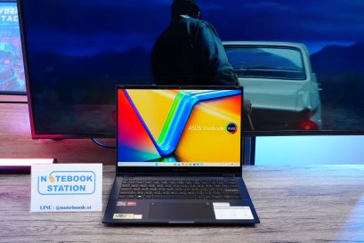 Asus Vivobook S 14 Flip OLED ทัชกรีนหมุนจอ360องศา Ryzen7-7730U Ram16 SSD512GB จอ14 2.8K OLED 90Hz จอภาพสวยคมชัดมาก ดีไซน์สวยทันสมัย ราคา 18,990.-