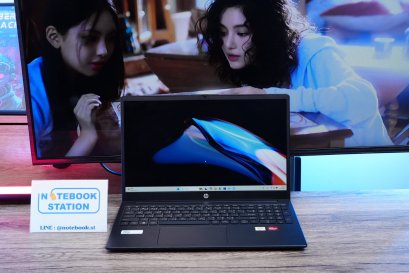 HP 15 AMD Athlon Gold 7220U Ram8 SSD256 จอ15.6 FHD เครื่องบางเบา เหมาะแก่การพกพา ขายเพียง 7,500 .-