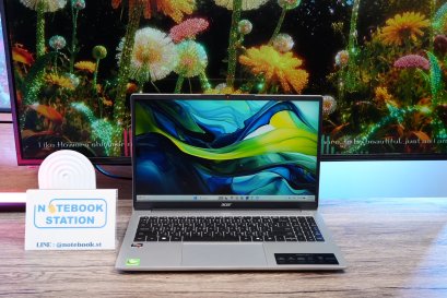 Acer Aspire Lite 15 Ryzen5-7430U Ram16 SSD512 15.6 FHD IPS สเปคทำงานรุ่นใหม่ ตัวเครื่องดีไซน์สวยเรียบหรูบางเบา มีประกันจากศูนย์ถึงปี2027 ราคาสุดคุ้มเพียง 11,990.-