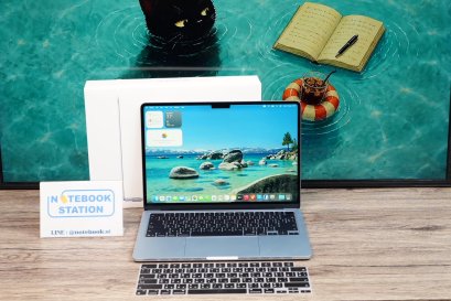 APPLE Macbook Air 13 (2025) M4 Ram16 SSD256 จอ13.6 นิ้ว ระดับ2k เครื่องสวย Cycle count 10 ครั้ง อุปกรณ์แท้ครบกล่องมีประกันศูนย์ ขายเพียง 32,990.-เท่านั้น