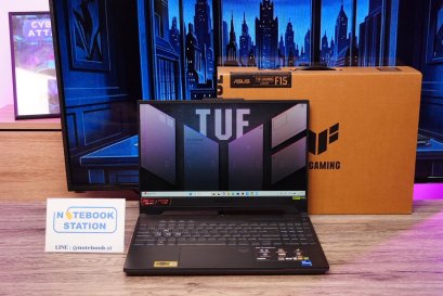 Asus TUF Gaming F15 i7-13620H RTX4050(6GB) Ram8 SSD512 จอ15.6 FHD 144Hz เกมมิ่งสเปคสูง ดีไซน์เรียบสวยดูทันสมัย เครื่องพร้อมใช้งาน ขายถูกเพียง 28,990.- มีประกันศูนย์