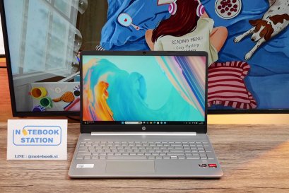 HP 15s Ryzen5-5625U Ram16 SSD512 จอ15.6 FHD IPS สเปคดีทำงานเก่ง จอใหญ่ภาพสวย มีแป้นตัวเลขแยก เครื่องพร้อมใช้งาน ขายเพียง 7,900.-