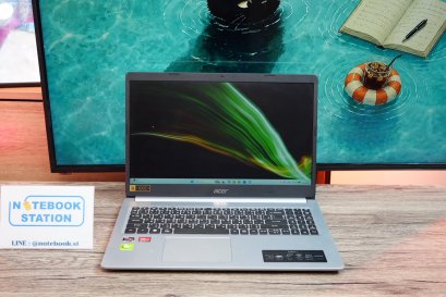 Acer Aspire5 Ryzen3-5300U Ram4 ssd512 จอ15.6 FHD IPS สเปคทำงาน เครื่องสวย พร้อมประกันศูนย์ เพียง 7,999.-