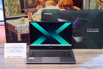 INFINIX INBOOK X1&nbsp;i3-1005G1 Ram8 SSD512 จอ14 FHD สเปคดี ใช้งานทั่วไป ประมวลผลไว คีย์บอร์ดไฟ อุปกรณ์ครบกล่อง พร้อมใช้งาน ขายถูกเพียง 6,990.-