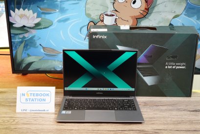 INFINIX INBOOK X1 i3-1005G1 Ram8 SSD256GB จอ14 FHD สเปคดี ใช้งานทั่วไป ประมวลผลไว คีย์บอร์ดไฟ อุปกรณ์ครบกล่อง พร้อมใช้งาน ขายถูกเพียง 6,990.-