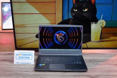 MSI THIN 15 i5-13420H RTX4050(4GB) Ram16 SSD512 จอ15.6 FHD IPS 144Hz สเปคเกมมิ่งรุ่นใหม่ ดีไซน์สวยน้ำหนักเบา เครื่องพร้อมใช้งาน เพียง 23,990.-