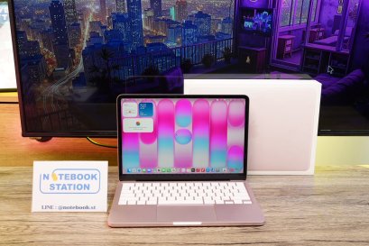 APPLE MacBook Neo (Blush) chip A18 Pro Ram8 SSD256GB จอ13นิ้ว Liquid Retina รอบชาร์จเพียง 11 ครั้ง เครื่องสวยอุปกรณ์แท้ครบกล่องประกันศูนย์ รีเซ็ตพร้อมใช้งานในราคาสุดคุ้มเพียง 23,999.-