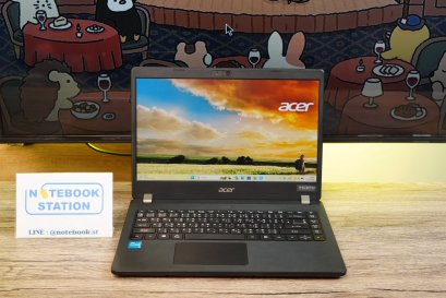 Acer TravelMate i3-1115G4 RAM8 SSD256 จอ 14 นิ้ว FHD สเปคใช้งานทั่วไปงบประหยัด ขายเพียง 6,490.-
