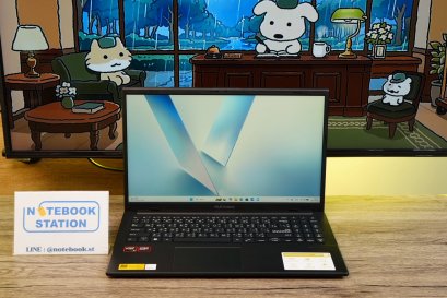 Asus Vivobook Go 15 รุ่นใหม่ Ryzen5-40 Ram16 SSD512GB จอ15.6นิ้ว FHD สเปคสูงทำงานเก่ง จอใหญ่มีแป้นตัวเลขแยก ดีไซน์เรียบหรู เครื่องสวยบางเบา มีประกันศูนย์2028 ขายเพียง 20,990.-