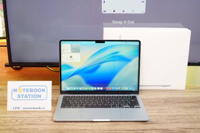APPLE Macbook Air 13 (2025) M4 Ram16 SSD256 จอ13.6 นิ้ว ระดับ2k เครื่องสวย Cycle count 9 ครั้ง อุปกรณ์แท้ครบกล่องมีประกันศูนย์ ขายเพียง 32,900.-เท่านั้น