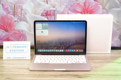 APPLE MacBook Neo (Blush) chip A18 Pro Ram8 SSD256GB จอ13นิ้ว Liquid Retina รอบชาร์จเพียง 7 ครั้ง เครื่องสวยอุปกรณ์แท้ครบกล่องประกันศูนย์ รีเซ็ตพร้อมใช้งานในราคาสุดคุ้มเพียง 21,900.-
