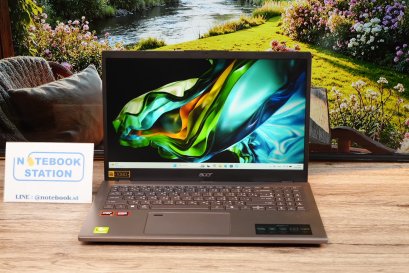 Acer Aspire 15 Ryzen5-8640HS Ram16 SSD512 จอ15.6 FHD IPS สเปคสูง มีไฟใต้คีย์บอร์ด ดีไซน์เบาบาง เครื่องพร้อมใช้งาน ขายเพียง 16,800.-