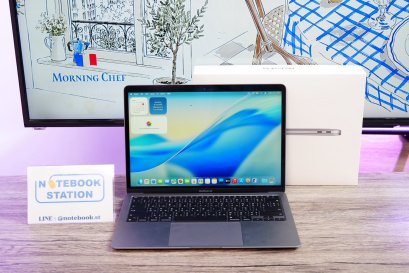 APPLE Macbook Air 13 (2020) M1 Ram8 SSD256 จอ13.3นิ้ว ความชัดระดับ 2k รอบชาร์จ 11 ครั้ง สุขภาพแบตปกติ รีเซ็ตพร้อมใช้งานราคาเพียง 15,500.- เท่านั้น