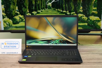 Acer Aspire 7 i5-12450H RTX2050(4GB) RAM16 SSD512 จอ15.6นิ้ว FHD 144Hz สเปคสูงมีการ์ดจอแยก ดีไซน์บางเบาดูทันสมัย เครื่องพร้อมใช้งานในราคาสุดคุ้มเพียง 13,590.- มีประกันศูนย์