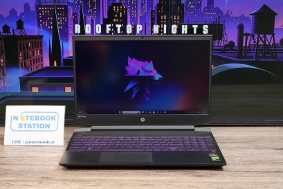 Hp Pavilion Gaming 15 Ryzen5-3550H GTX1650(4GB) Ram8 จอ15.6 FHD 144 Hz สเปคเกมมิ่ง คีย์บอร์ดไฟสีม่วง พร้อมใช้งานเพียง 8,800 .-