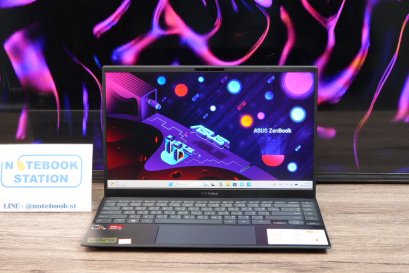 Asus ZenBook 14 Ryzen9-5900HX Ram16 SSD512GB จอ14 FHD IPS สเปคสูง เครื่องเบาบางเพียง1.3Kg ราคา 18,900.-