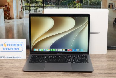 APPLE Macbook Air 13 (2020) M1 Ram8 SSD256 จอ13.3นิ้ว ความชัดระดับ 2k รอบชาร์จ 134 ครั้ง สุขภาพแบตปกติ รีเซ็ตพร้อมใช้งานราคาเพียง 15,500.- เท่านั้น