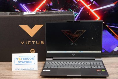 HP Victus 15 RyzenAI5-340 RTX5050(8GB) Ram16 SSD512GB 15.6 FHD 144Hz เกมมิ่งRyzenAIสเปคสูง คีย์บอร์ดไฟสีขาว ดีไซน์สวยเรียบหรู ดูทันสมัย มีประกันศูนย์ ราคาเพียง 29,800.-