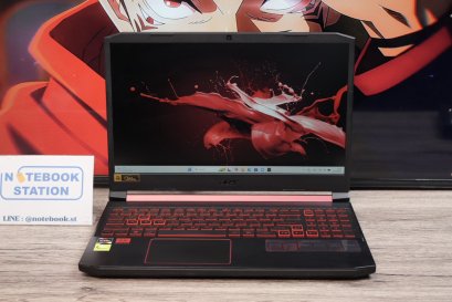 Acer Nitro 5 Ryzen5-3550H การ์ดจอแยกAMDRadeonRX560X(4GB) Ram8 SSD512 จอ15.6 FHD IPS 144Hz สเปคเล่นเกมส์ มีไฟใต้คีย์บอร์ด ราคาเพียง 8,590.-