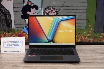 Asus Vivobook S 14 Flip  ทัชกรีนหมุนจอ360องศา Ryzen 5-7530U Ram16 SSD512GB จอ 14  WUXGA FHD  IPS ดีไซน์สวยทันสมัย ราคา 19,999.-