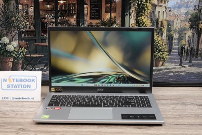 Acer Aspire 3 Ryzen5-7520U Ram16 512GB M.2 จอ15.6นิ้ว FHD IPS สเปคดีทำงานเก่ง ดีไซน์สวยบางเบา ดูทันสมัย เครื่องพร้อมใช้งานเพียง 11,990.-