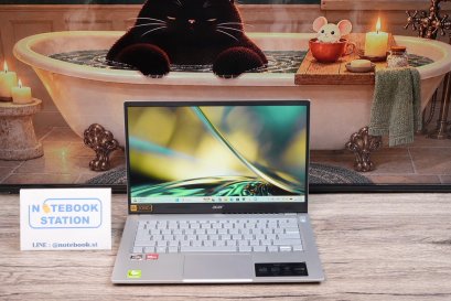 Acer Swift Go Ryzen5-7530U Ram16 SSD512 จอ14 IPS คีย์บอร์ดไฟ เบาบางเหมาะแก่การพกพา เพียง 13,990.-